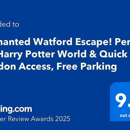 Ideal Family & Business Stay! 2 Min To Station, 10 Min To Harry Potter, 30 Min To London Euston & Free Parking! Watford  Buitenkant foto